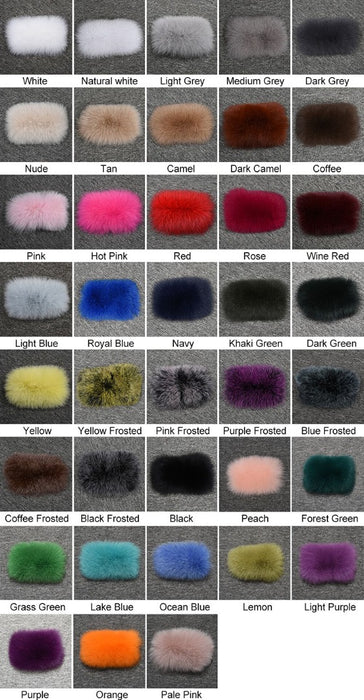CUSTOM COLOUR FOX FUR SLIDES
